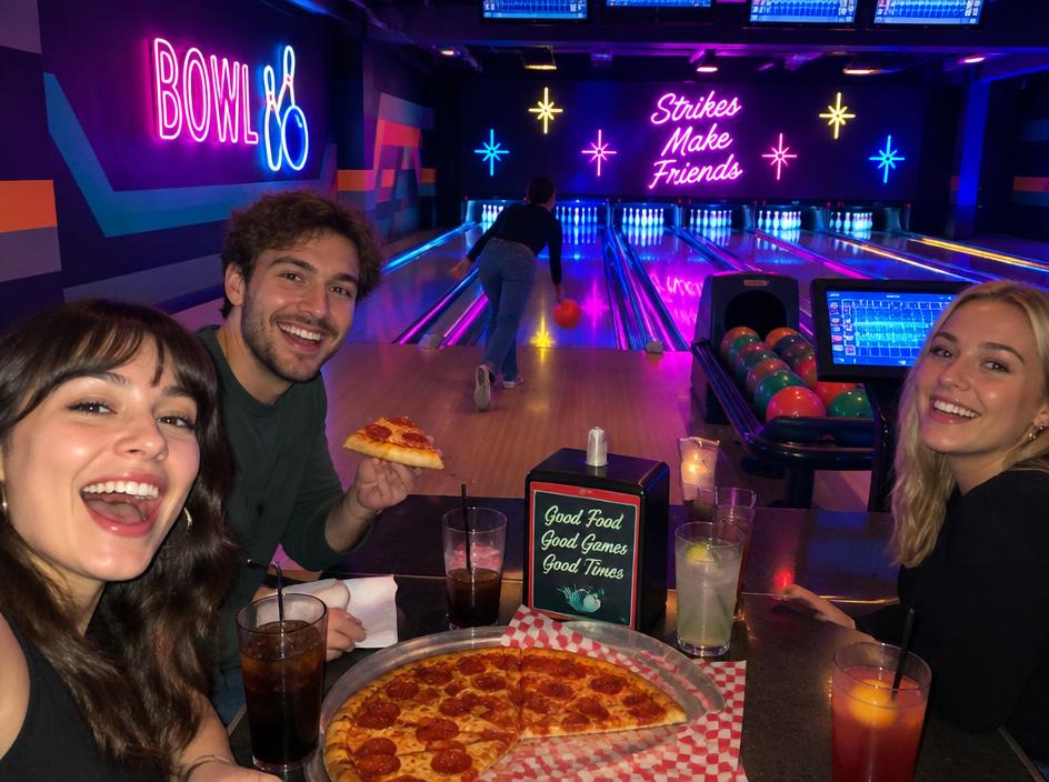 Kitchener bowling & pizza party for 8